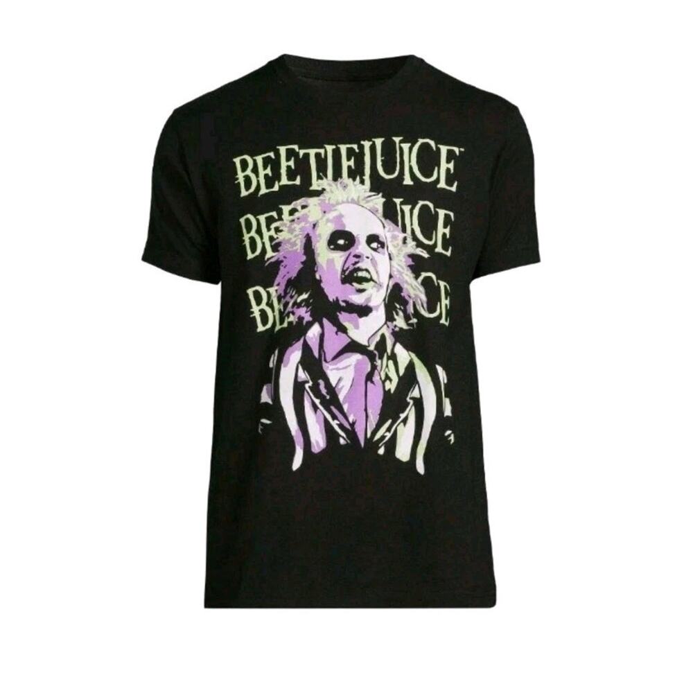Beetlejuice Men's T-Shirt Movie Collectors Black Size 2XL BRAND NEW with TAGS